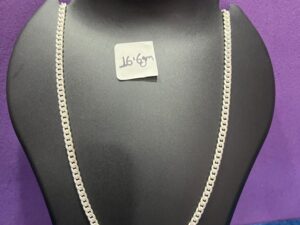 silver Cuban chain